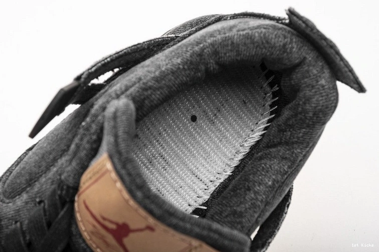 Black Air Jordan Denim AO2571-001 4 Levi's 0312